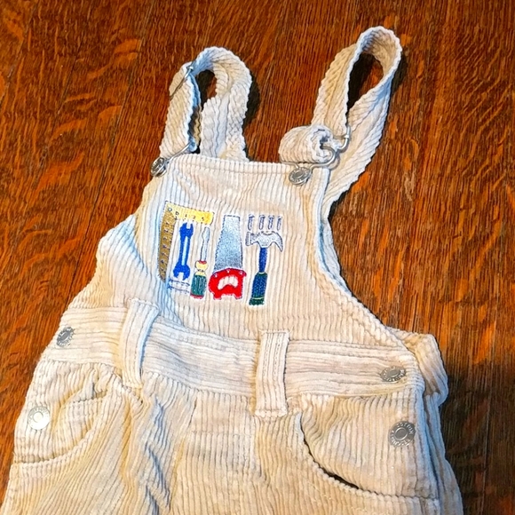 Cotton Resources Other - Boys corduroy overalls with embroidered tools